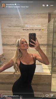 Olivia Dunne poses in a black outfit; Instagram - @livvydunne